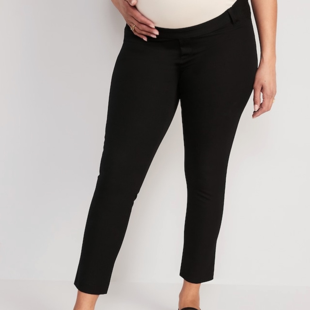Old Navy Black Maternity Slim Pants